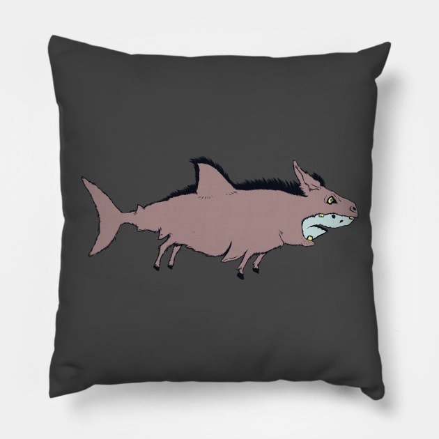 Shark Donkey Pillow by C.Note