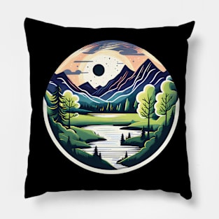 Captivating nature scenery Pillow