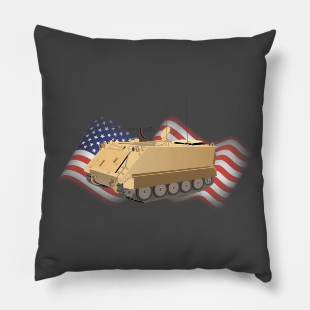 Patriotic Military APC M113 Pillow by NorseTech