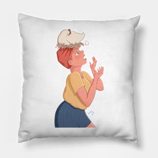 Chicken Lady Pillow