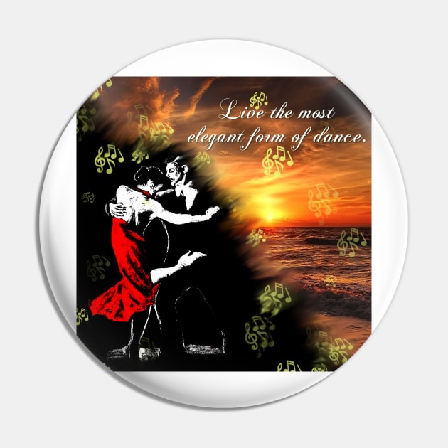 Tango dancers Pin by CarolineArts