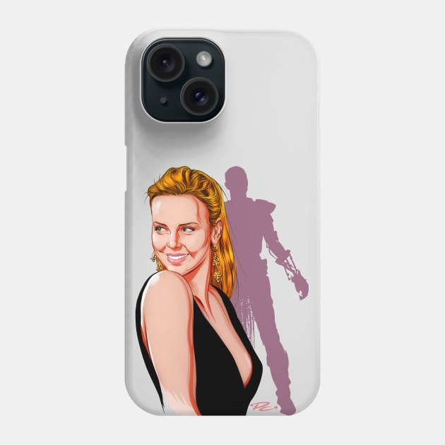 Charlize Theron - An illustration by Paul Cemmick Phone Case by PLAYDIGITAL2020