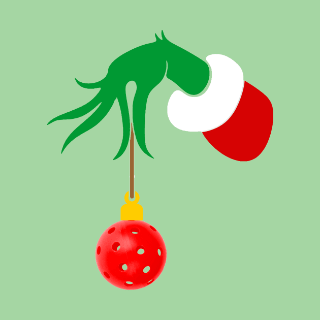 A Christmas Pickleball Ornament by numpdog