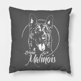 Belgian Malinois dog portrait Pillow