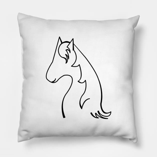 Horse Pillow by traditionation