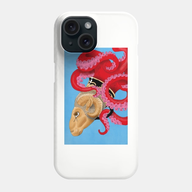 Octopus with Greek pottery Phone Case by LeahHa