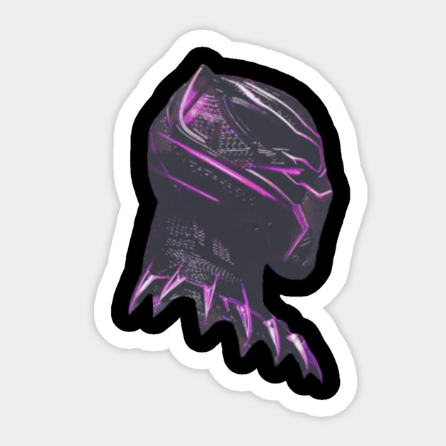 Purple Black Panther Warrior Black Panther Sticker Teepublic Au