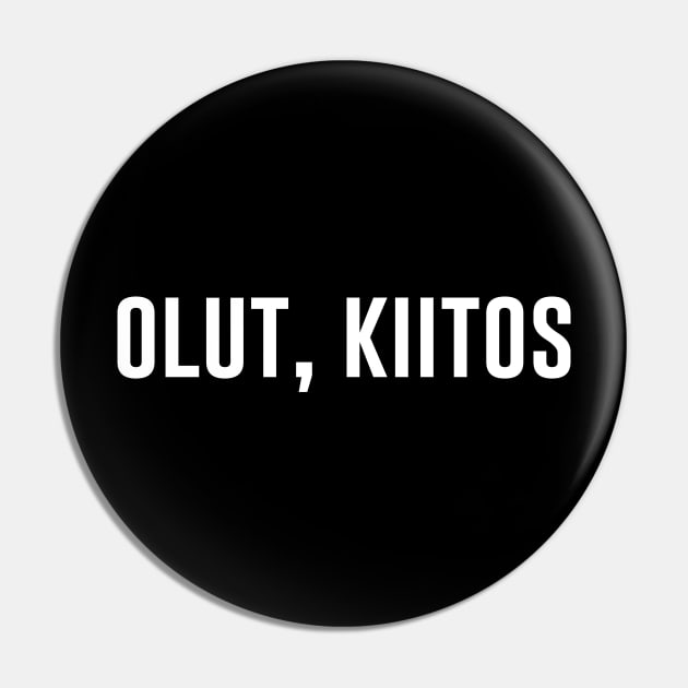 Olut, Kiitos Pin by produdesign