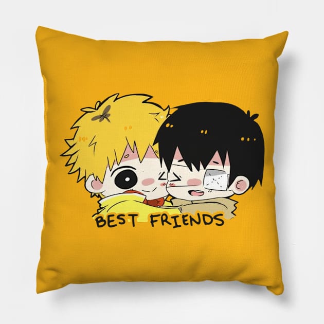 best friend Pillow by iwaxterix