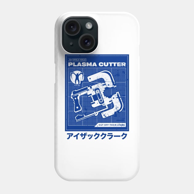 Plasma Cutter Blueprint Phone Case by logozaste