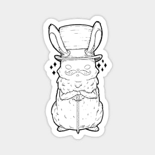 Top Hat Bunny Magnet