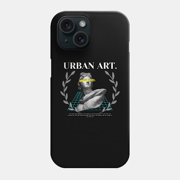 black modern art Phone Case by Art by Daniel Gomez