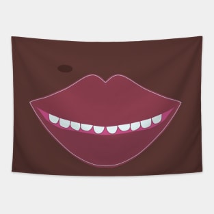 Beauty Spot Smile Mouth Tapestry