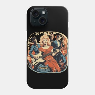 1960 Retro Rock’n’Roll Collection Great Gifts For 60’s Lifestyle and Music Lovers Phone Case