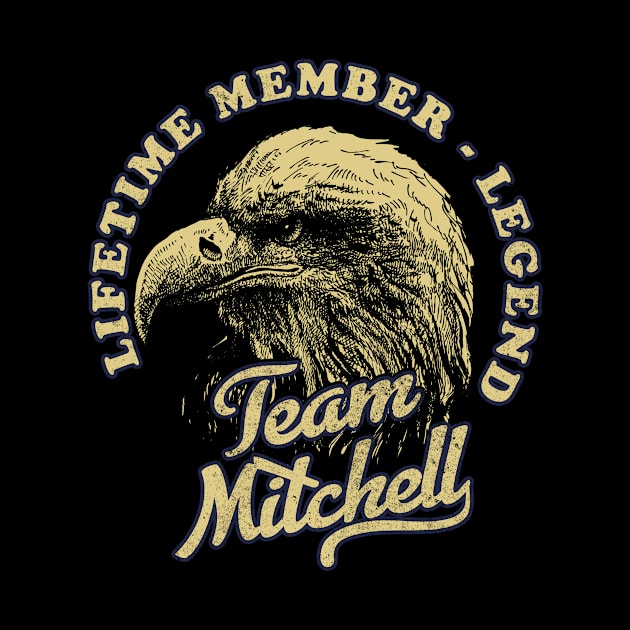 Mitchell Name - Lifetime Member Legend - Eagle by Stacy Peters Art