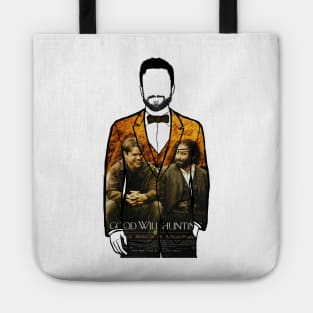 A portrait of Ben Affleck screenwriter behind Good Will Hunting Tote