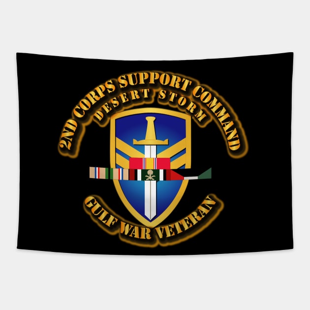 2nd Corps Support Command w DS SVC Ribbons Tapestry by twix123844