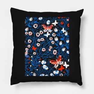 Copy of FLORAL DESIGN WITH BUTTERFLY COLLECTION NUMBER 3 Pillow