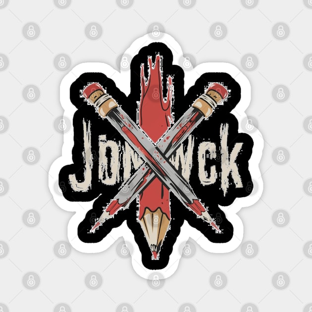 John Wick Pencil Magnet by Aldrvnd