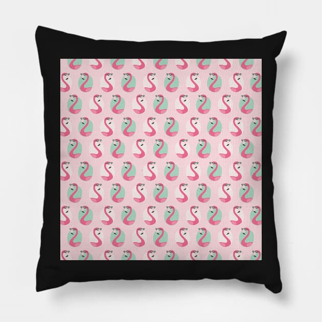 Cool flamingos Pillow by melomania