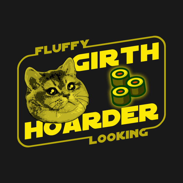 Fluffy Looking Girth Hoarder Heavy Breathing Cat Star by Electrovista