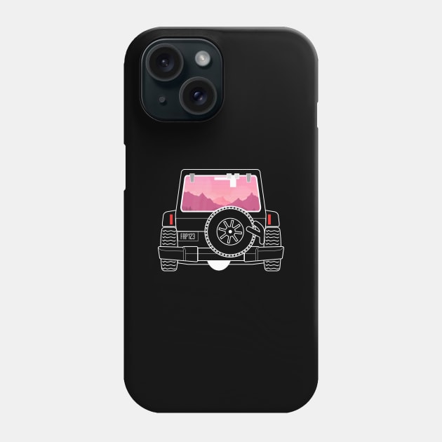 GO OFFROAD With Your Friends - Aesthetic Art Of Vehicle Phone Case by mangobanana