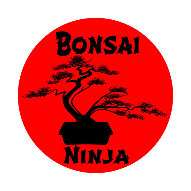 Lettering 'BONSAI NINJA' with bonsai tree by ThreeOClock