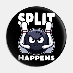 Split Happens Bowling Funny Pin