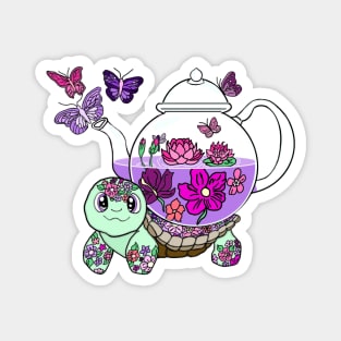 Spill the Tea Turtle Magnet