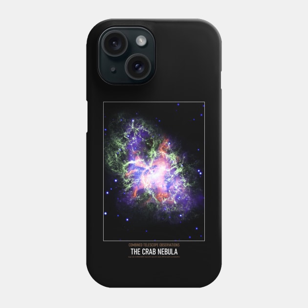 High Resolution Astronomy The Crab Nebula Phone Case by tiokvadrat