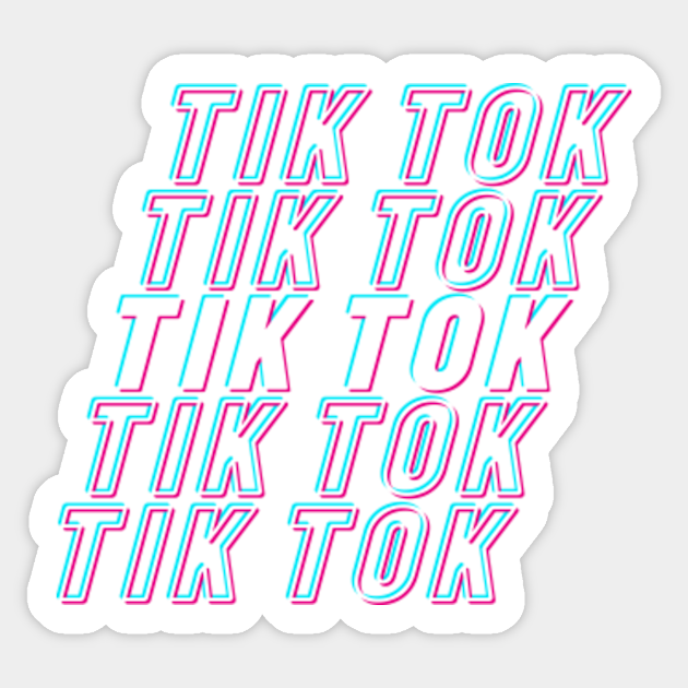 Tik tok multiple split - Tik Tok - Sticker | TeePublic