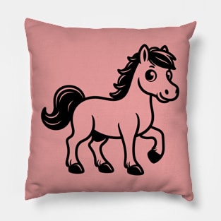 Cartoon Horse Pillow