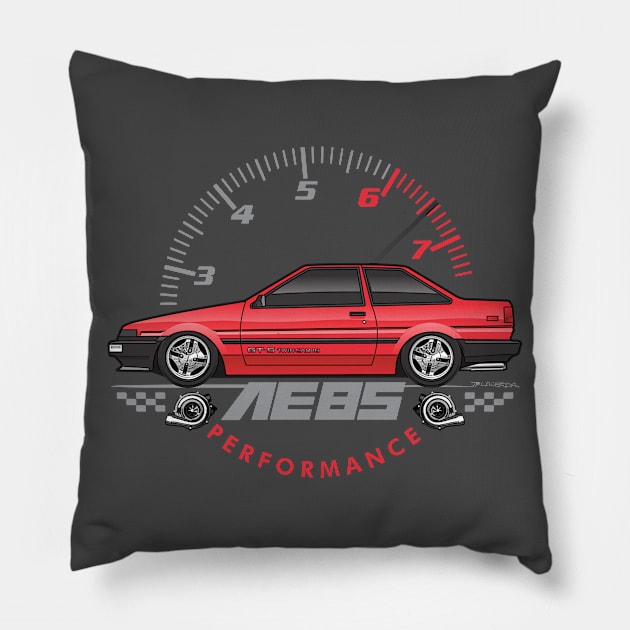 AE85 REd Pillow by JRCustoms44