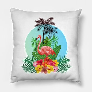 Tropical flamingo Pillow