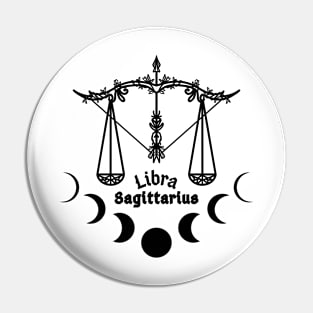 Libra & Sagittarius Pin