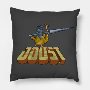 Jousting on my ostrich, that's the way I like it. Pillow