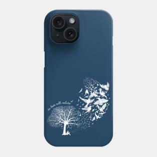 In love with nature - resonance - white Phone Case