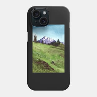 Alpine Meadow Mount Rainier Phone Case