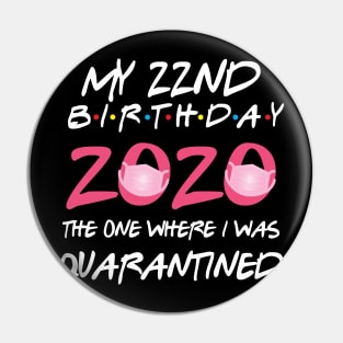 22nd birthday 2020 the one where i was quarantined Pin