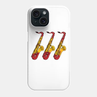 Saxophone Spanish Flag Saxophonist Sax Player Spain Phone Case