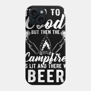 funny beer campfire gift camper Phone Case