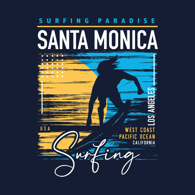 Retro Santa Monica Surfing // Surfers Paradise // Surf California Beaches by SLAG_Creative