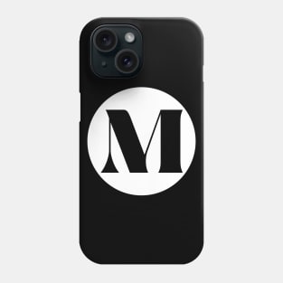 M (Letter Initial Monogram) Phone Case