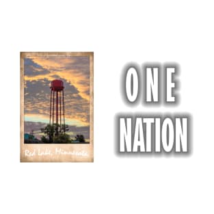 ONE NATION RL Water Tower Vintage Polaroid MUG (black color) T-Shirt