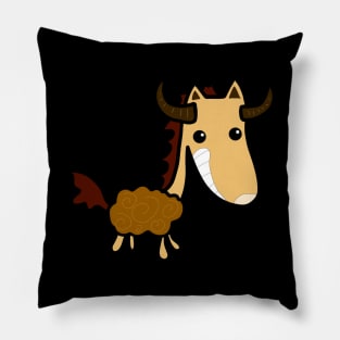 The devil horse cool Pillow