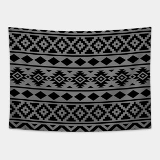 Aztec Essence Pattern Black on Gray Tapestry