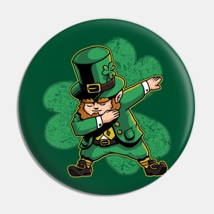 Dabechaun Leprechaun Dabbing St Patricks Day Green Shirt II Pin