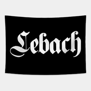 Lebach written with gothic font Tapestry