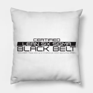 Certified Lean Six Sigma Black Belt Pillow