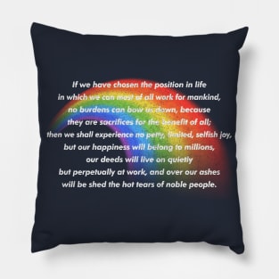 Karl Marx Quotes / Meme Design Pillow